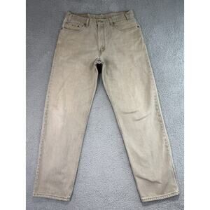 Vintage 1998 Levis 550 Jeans Mens 36(35x31.5) Beige Relaxed Fit Made In USA